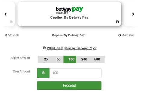 How To Deposit Money on Betway Using Capitec .